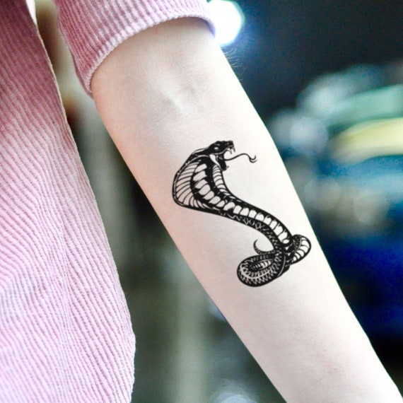 Blackwork Cobra for High Contrast Energy