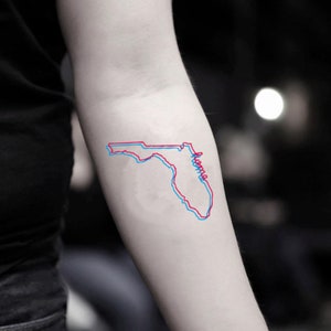 Florida temporärer Tattoo Aufkleber (2er Set)