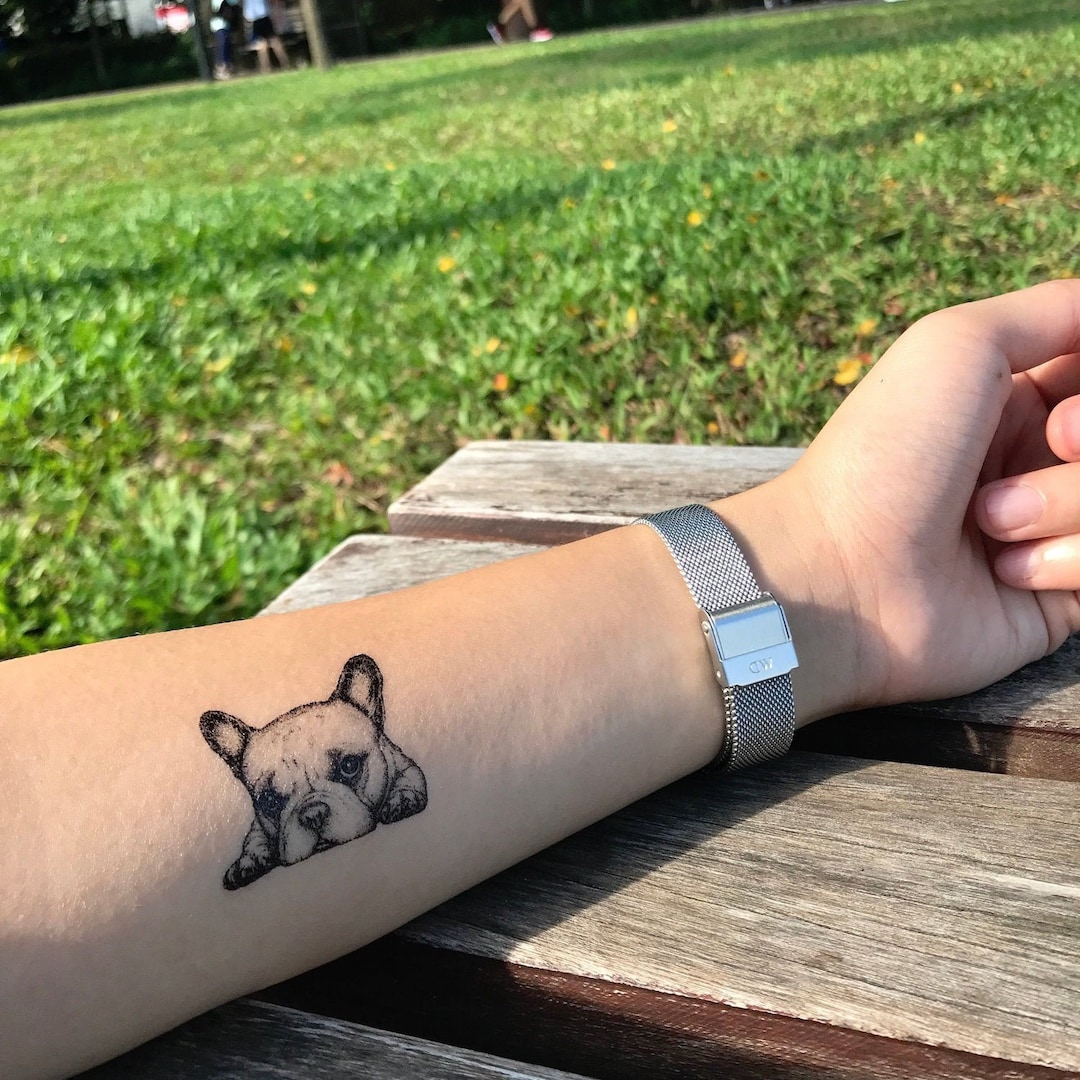 50 French Bulldog Tattoos in Creative Styles  Inku Paw