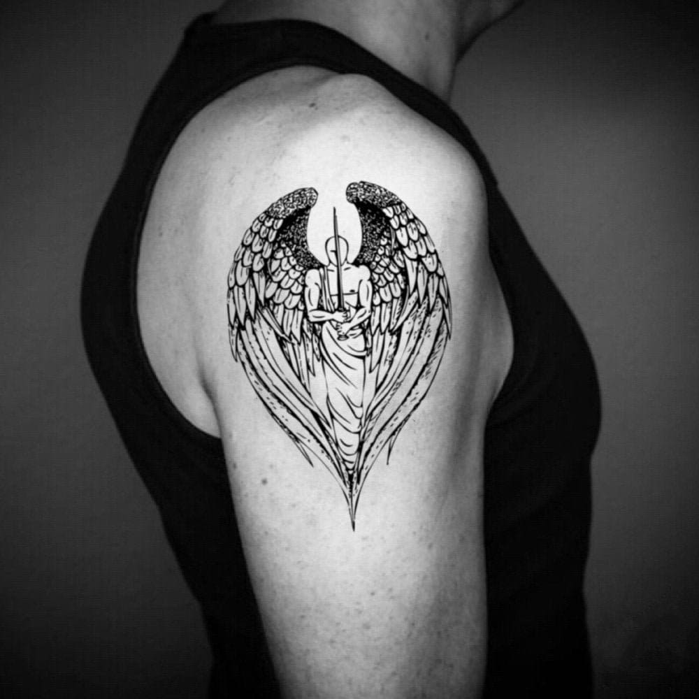 Saint Michael #art #drawing #dibujo #tatt #tattoo #tattoos #tattooar... |  TikTok
