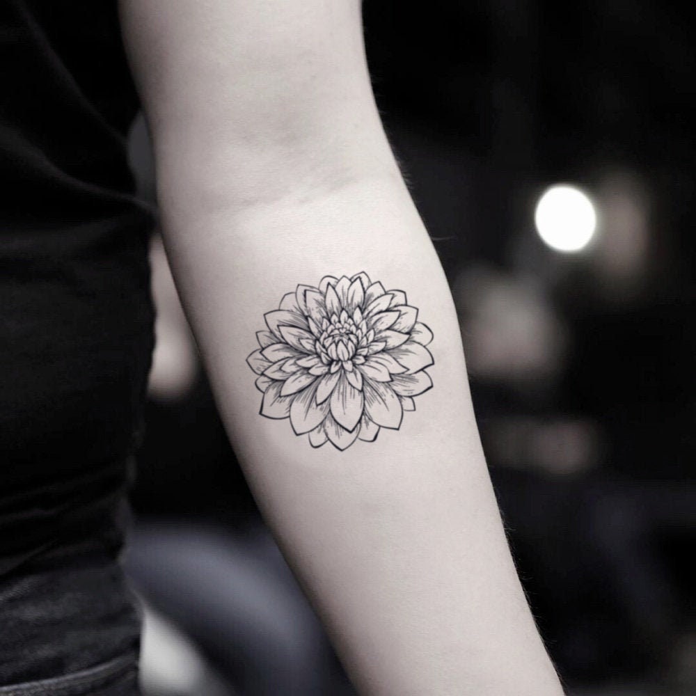 Dahlia Tattoo - Etsy Hong Kong Dahlia Tattoo - Etsy Hong Kong