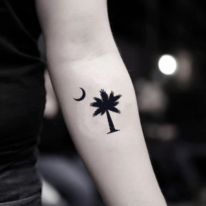 South Carolina Temporary Fake Tattoo Sticker (Set of 2)