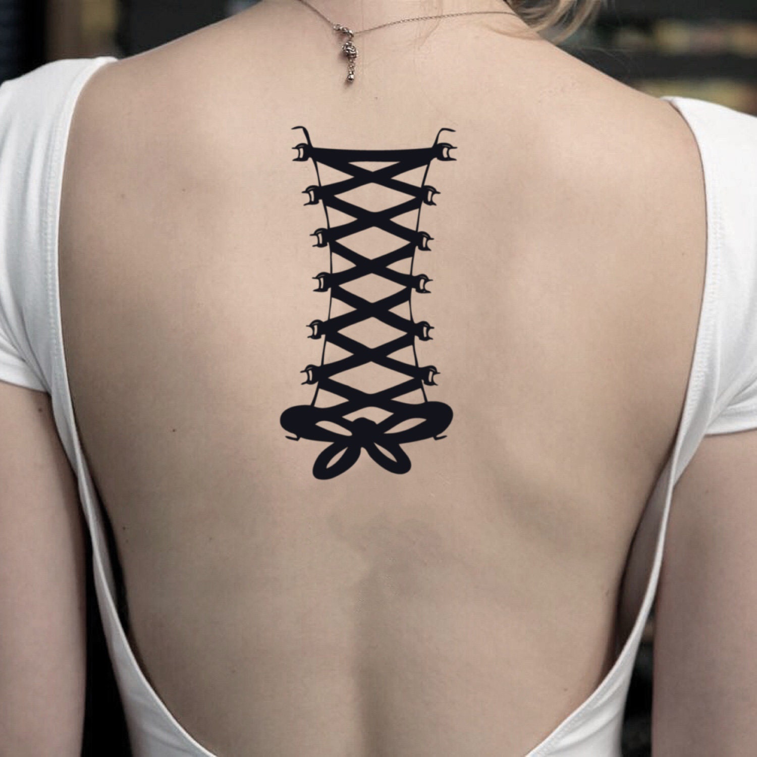 Corset Tattoo - Etsy Israel Corset Tattoo - Etsy Israel
