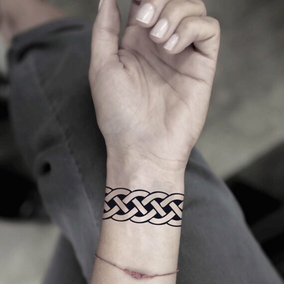 Celtic Band Temporary Fake Tattoo Sticker set of 2 - Etsy Singapore Celtic Band Temporary Fake Tattoo Sticker set of 2 - Etsy Singapore
