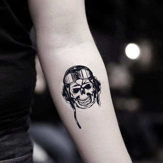 Pilot Temporary Fake Tattoo Sticker set of 2 - Etsy Hong Kong