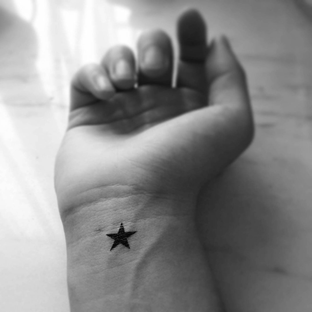 Single Little Star Temporary Fake Tattoo Sticker (set of 6) - Etsy