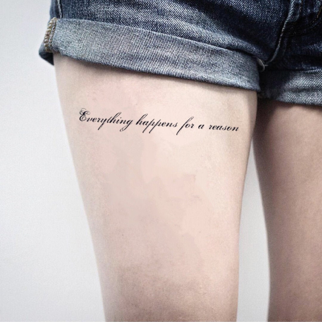 Buy Thigh Quotes Temporary Fake Tattoo Sticker set of 2 Online in India - Etsy Buy Thigh Quotes Temporary Fake Tattoo Sticker set of 2 Online in India - Etsy