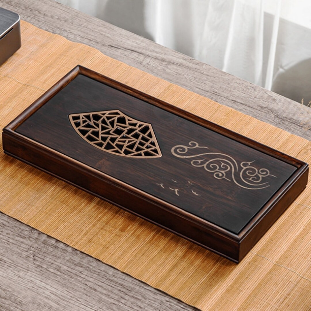 Bamboo Gong Fu Tea Tray With Water Storagechinese Kung Fu Tea Etsy Singapore