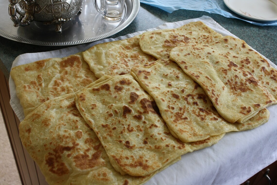 MSEMMEN MELOUI MSEMEN crêpe marocaine pane marocchino | Etsy