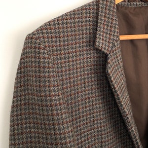 Vintage Wool Blazer oversized brown_Straight fit, pure wool image 3