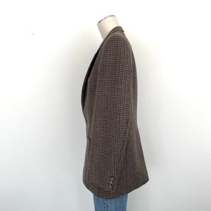 Vintage Wool Blazer oversized brown_Straight fit, pure wool image 8