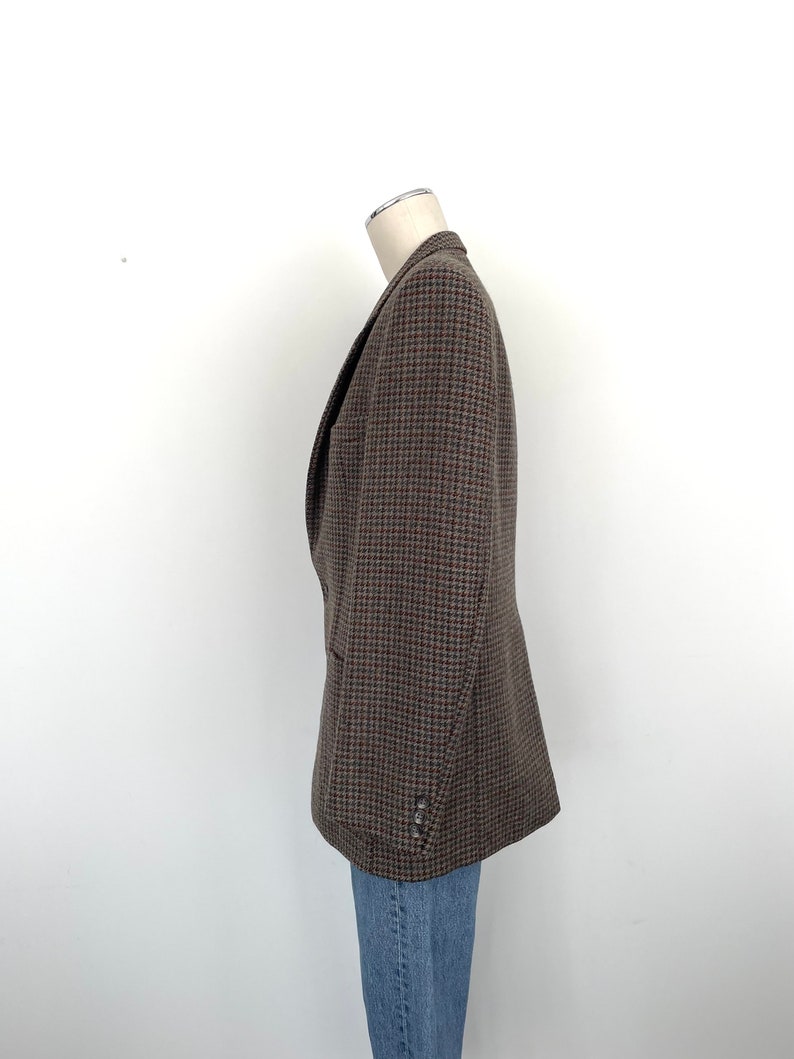 Vintage Wool Blazer oversized brown_Straight fit, pure wool image 8