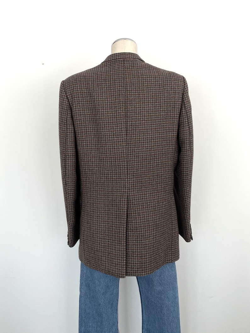 Vintage Wool Blazer oversized brown_Straight fit, pure wool image 9