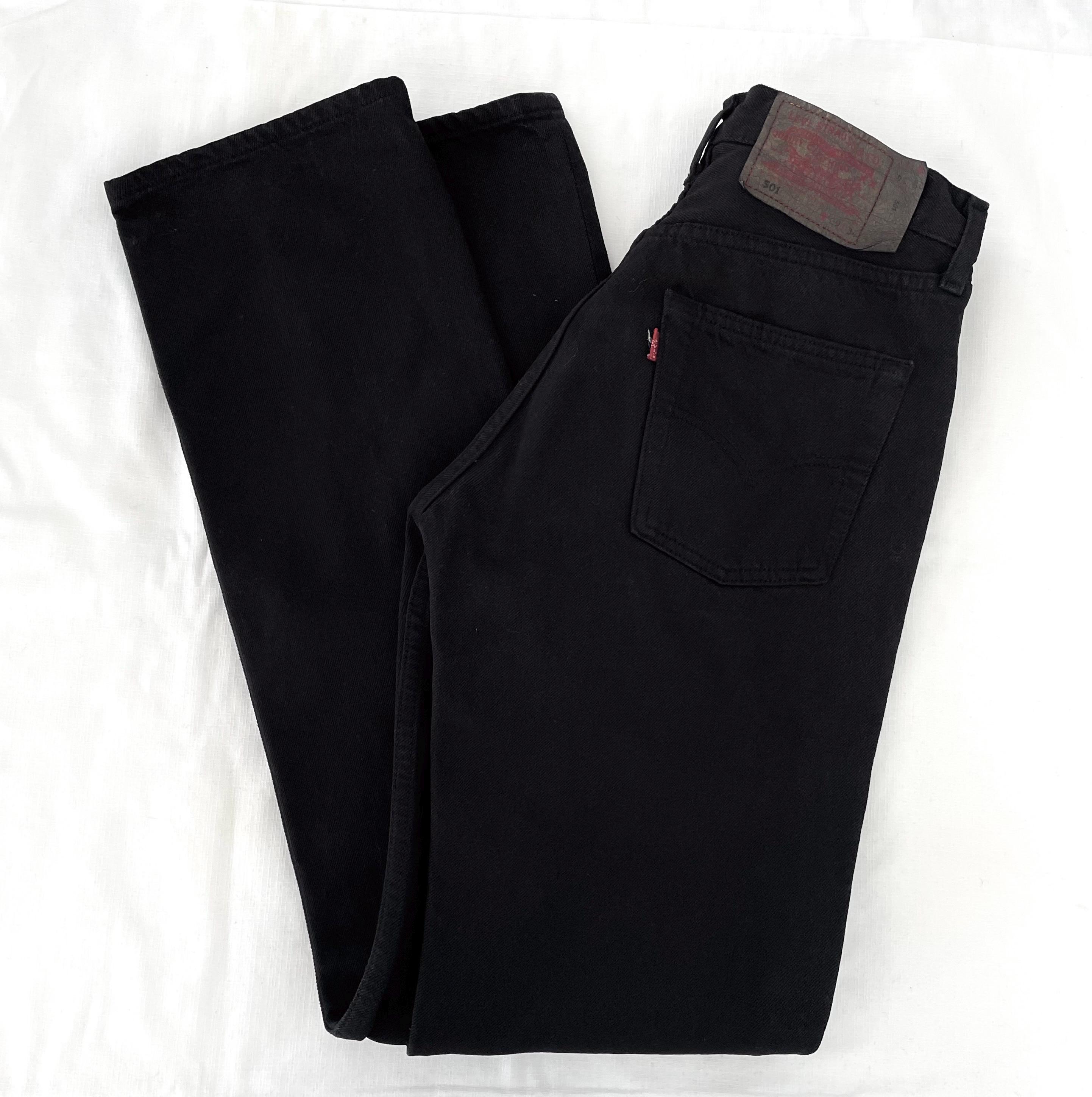 Vintage Levi's 501 Jeans W29 L34 Black (N.1573) - Etsy