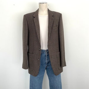 Vintage Wool Blazer oversized brown_Straight fit, pure wool image 6