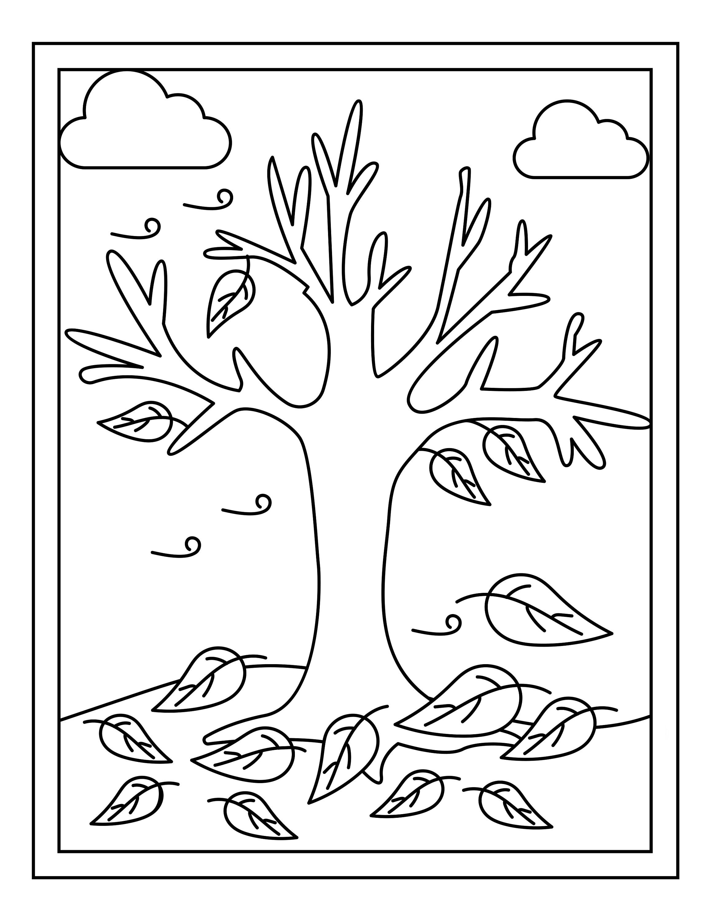 16 x Autumn & Spring Colouring Pages 8.5inch x 11inch premium | Etsy