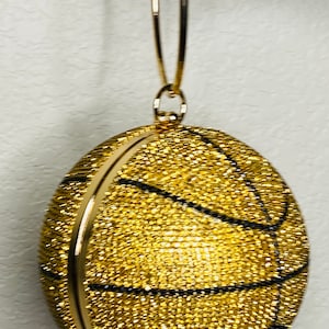 Bling Rhinestone Basketball Clutch,Rhinestone Bling Purse For Bride,Wedding Handbag,Crystal Evening Bag Bridesmaid Gifts,Gift for Her