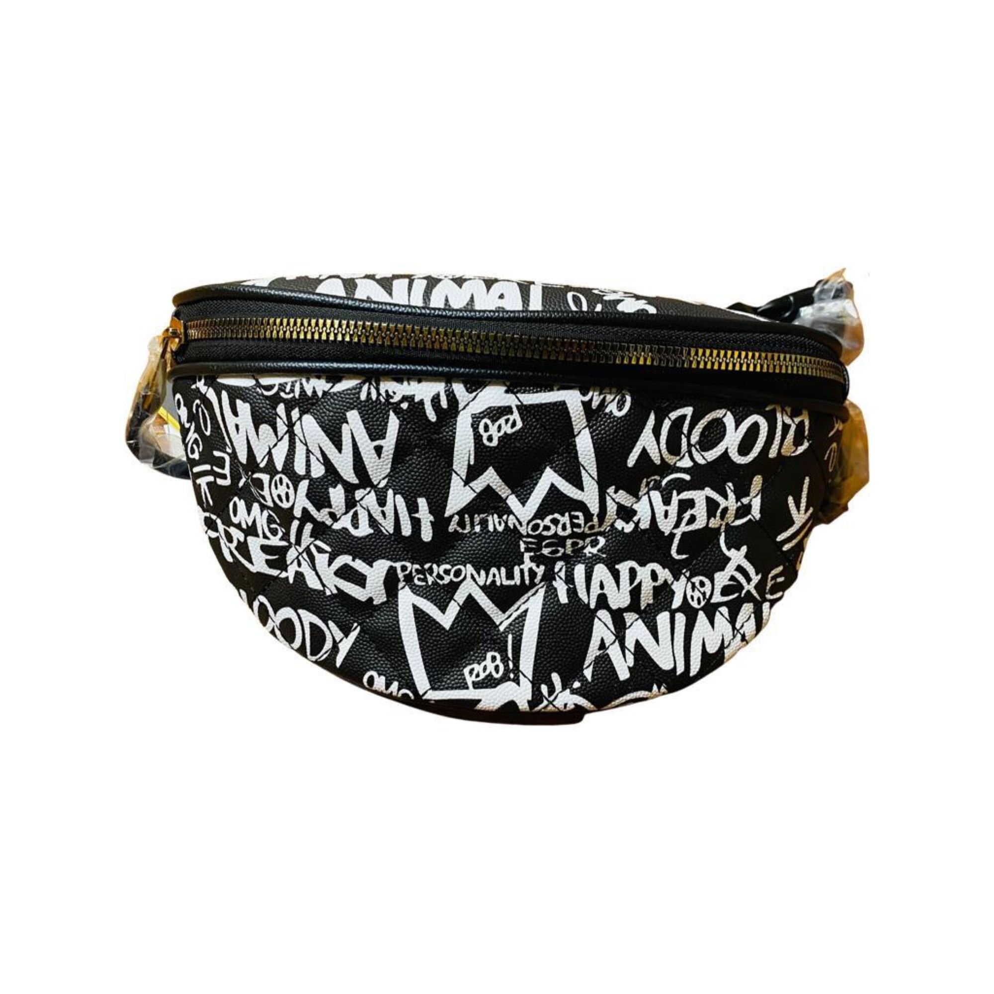 DKNY Tilly Logo Graffiti Belt Bag Waist Bag