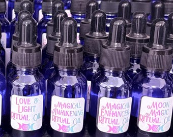 Ritual Spell Oil Blends for Magic Spellcraft and Magickal Witchcraft