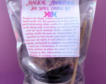 Magical Awakening Jar Spell Candle Kit