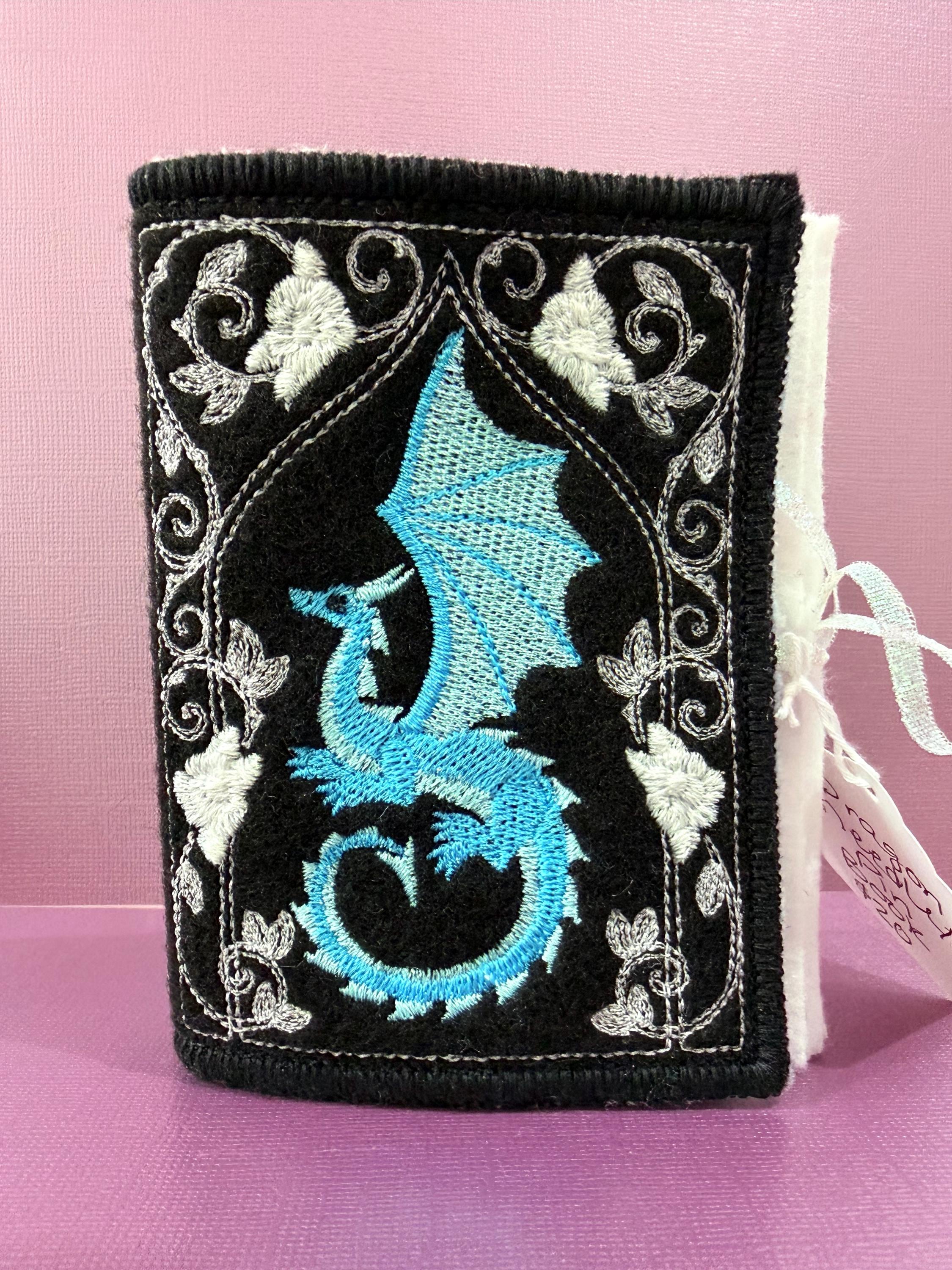Dragon Needle Enamel Pin Book Witchy Storage Fantasy Decor