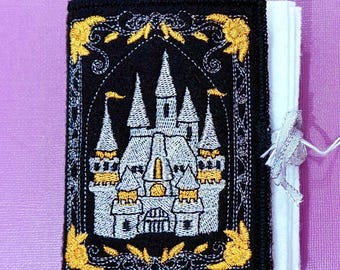 Castle Needle Enamel Pin Book Witchy Storage Fantasy Decor