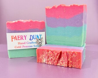 Faery Dust Ritual Cold Process Fruity Fun Intention Bar Soap