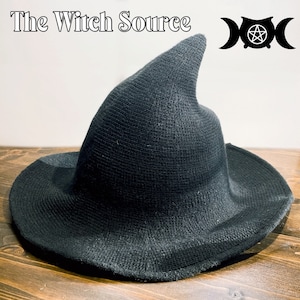 Witch's Hat with Removable Charm & Tassel Black or Purple