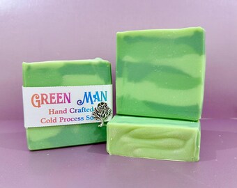 Green Man Ritual Cold Process Abundance Intention Bar Soap