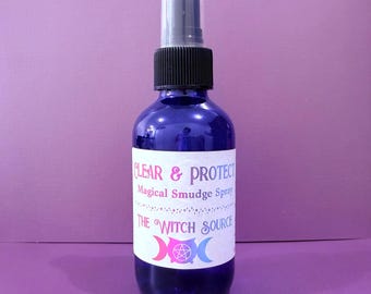 Clear & Protect Magical Empowerment Cleansing Smudge Spell Spray
