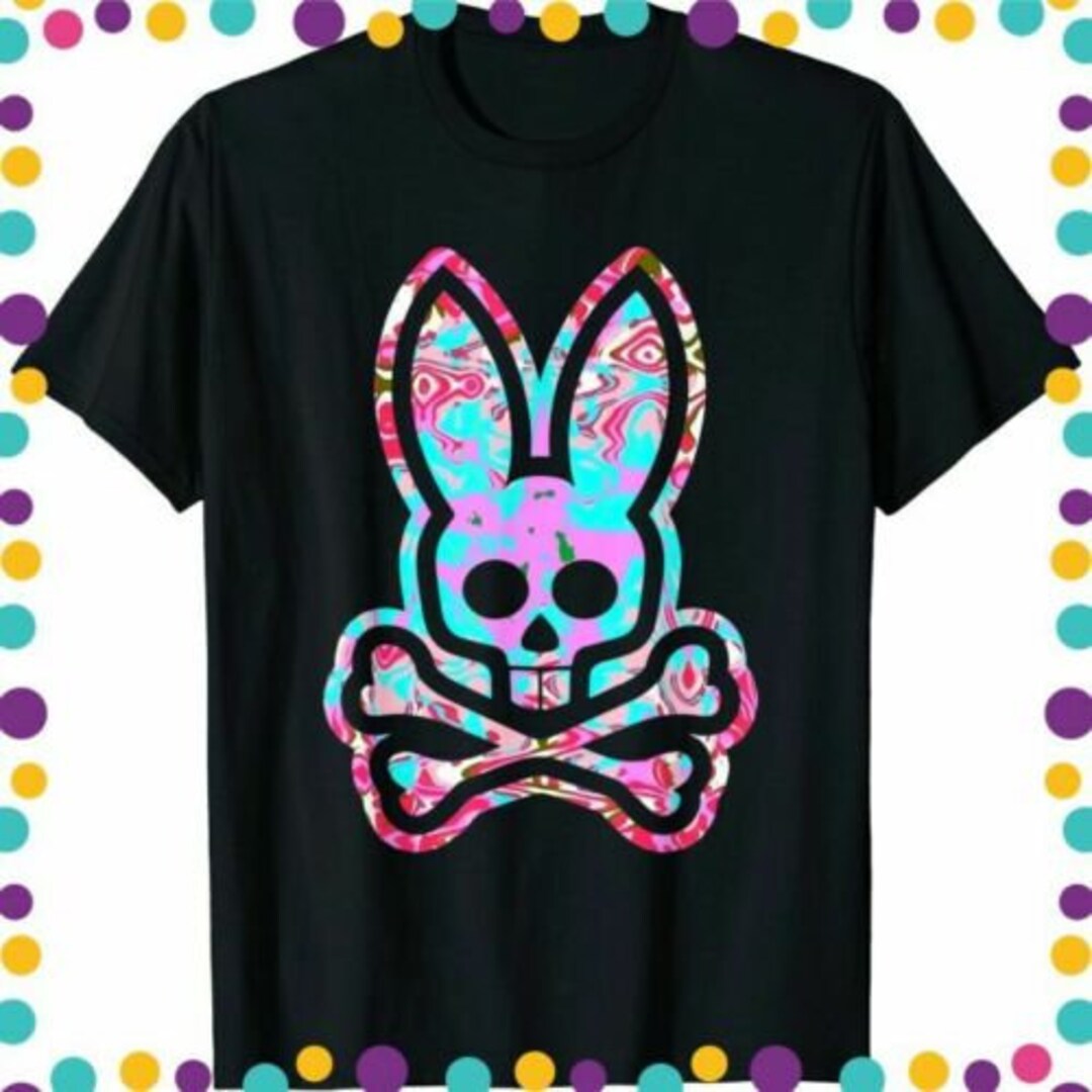 Psychedelic Bunny Psychobunny Bunnies Shirt Psycho Bunny Etsy