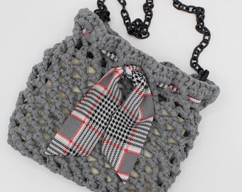 sac avec chaine argent