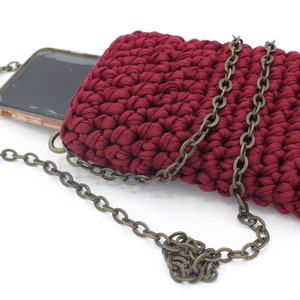 Haak en ketting schouder telefoonhouder.