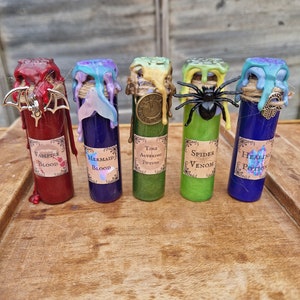 Colour-changing Potions/Apothecary Potions/Magical Potions/shimmering potions/Witch Potion Bottles/Witches Apothecary/ OFFER in description image 2