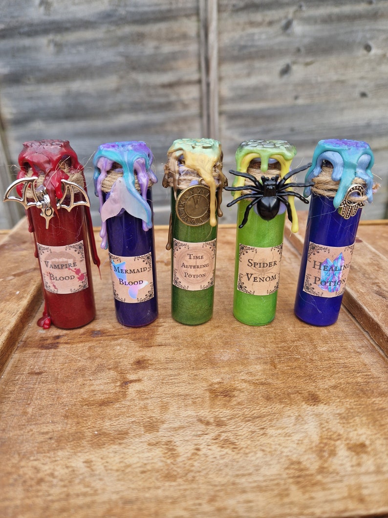 Colour-changing Potions/Apothecary Potions/Magical Potions/shimmering potions/Witch Potion Bottles/Witches Apothecary/ OFFER in description image 2