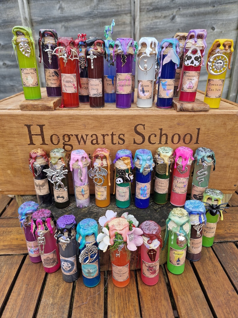 Colour-changing Potions/Apothecary Potions/Magical Potions/shimmering potions/Witch Potion Bottles/Witches Apothecary/ OFFER in description image 1