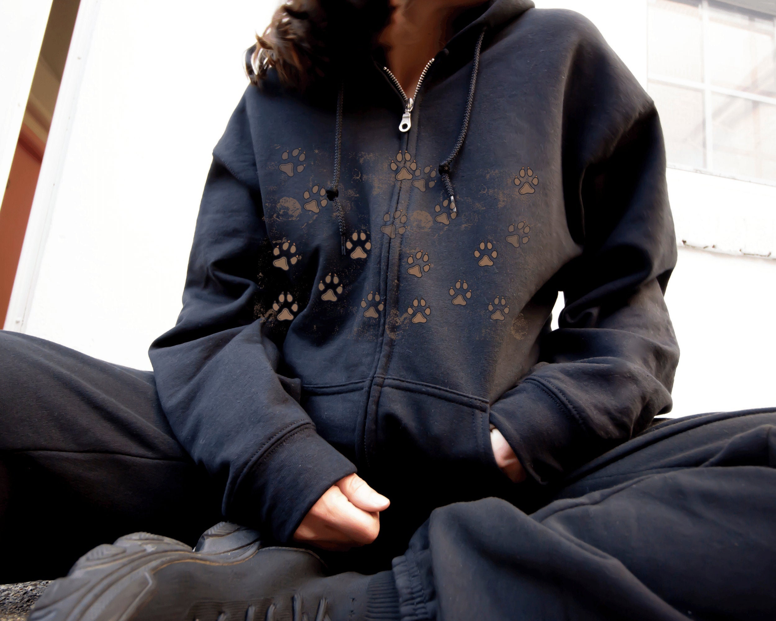 Dog zip up hoodie hotsell