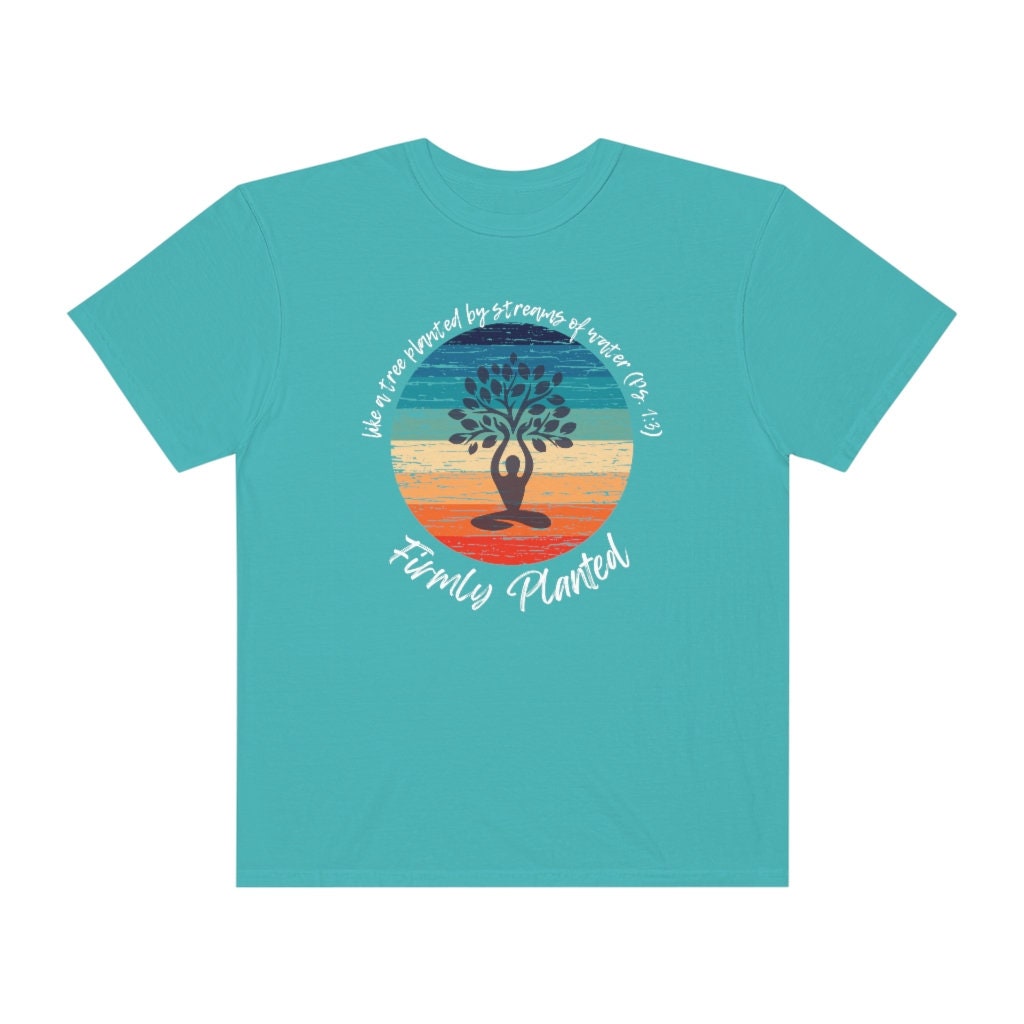 Firmly Planted Yoga T-shirt Christian Yoga Tee Tree of Life