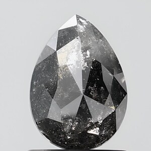 Diamante naturale a forma di pera da 1,20 CT, 7,4*5,3 MM, sale e carta