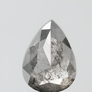 Diamante naturale a forma di pera da 1,12 CT, 7,1*5,2 MM, sale e carta