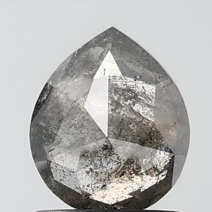 Diamante naturale a forma di pera da 1,03 CT, 7,5*6,3 MM, sale e carta