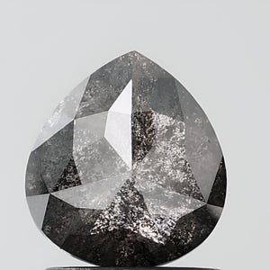 Diamante naturale a forma di pera da 1,42 CT, 7,2*6,7 MM, sale e carta