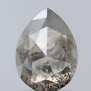 Diamante naturale a forma di pera da 1,03 CT, 6,3*4,9 MM, sale e carta