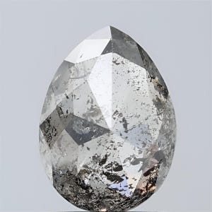 Diamante naturale a forma di pera da 2,28 CT, 8,9*6,5 MM, sale e carta