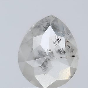 Diamante naturale a forma di pera da 0,96 CT, 7,6*6,3 MM, sale e carta