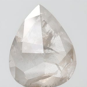 Diamante naturale a forma di pera da 3,56 CT, 10,8*8,6 MM, sale e carta