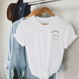 Velaris Single Sided T-Shirt | Bella + Canvas 3001 Shirt | Booktok | Bookish | Bookstagram | ACOTAR | SJM