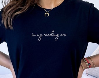 In My Reading Era Single Sided T-Shirt | Bella + Canvas 3001 Shirt | Books | Bookish | Reading | ACOTAR | Readers | Fantasy | Romance | Gift