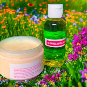 Glow set face cream and glow serum 4oz