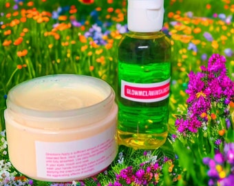 Glow set face cream and glow serum 4oz